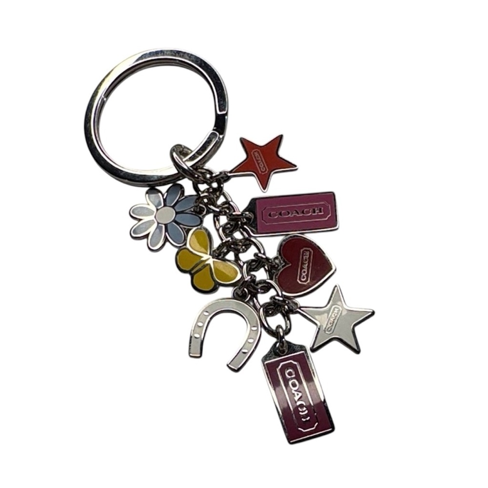 Coach authentic vintage rare multi charm “Luck” keychain